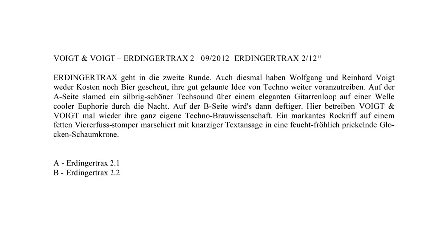 VOIGT & VOIGT Infotext