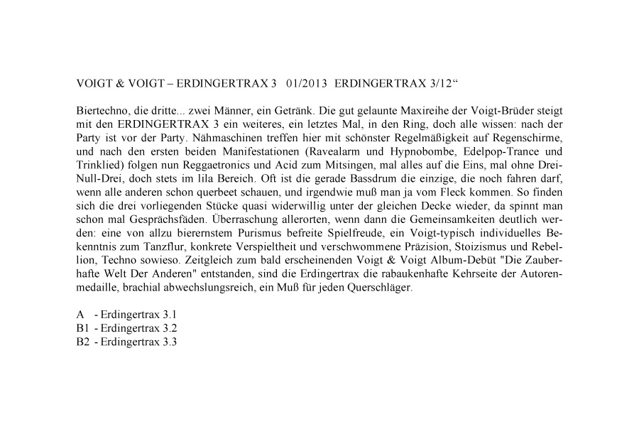 VOIGT & VOIGT Infotext