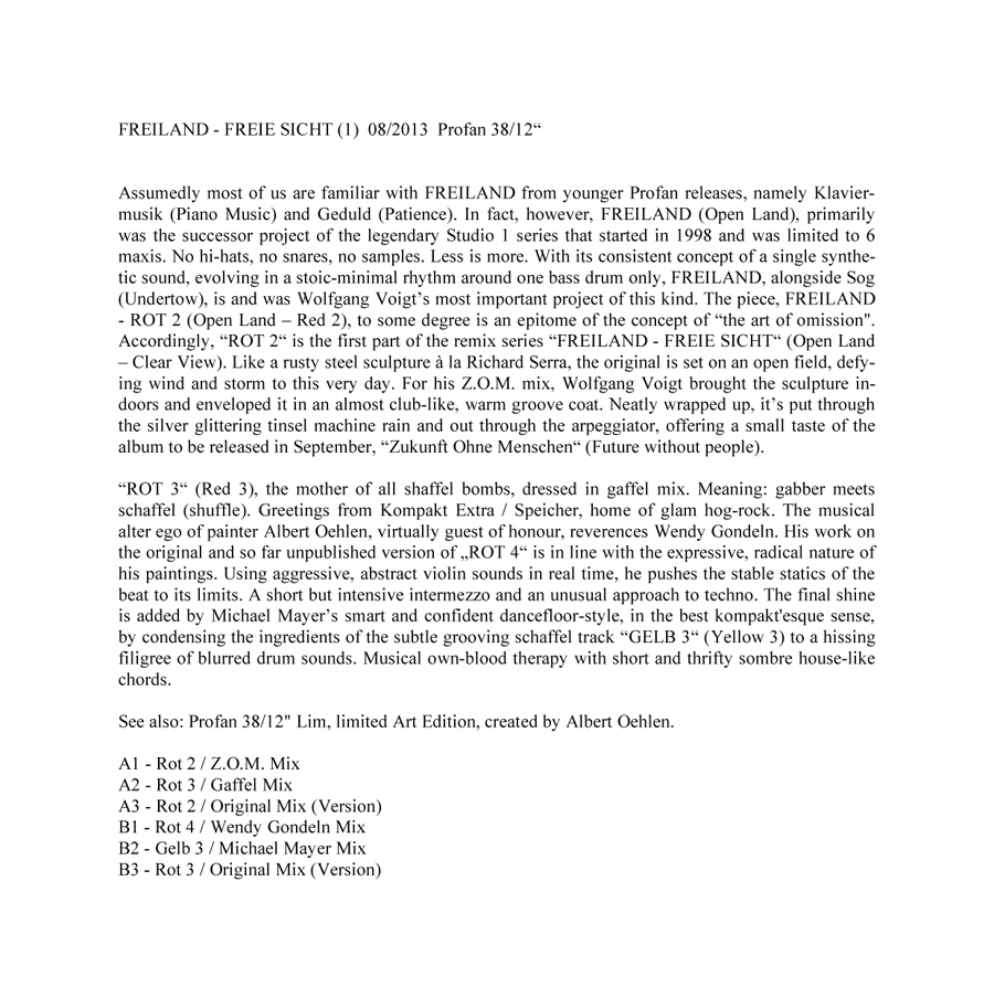 FREILAND - FREIE SICHT (1) INFOTEXT