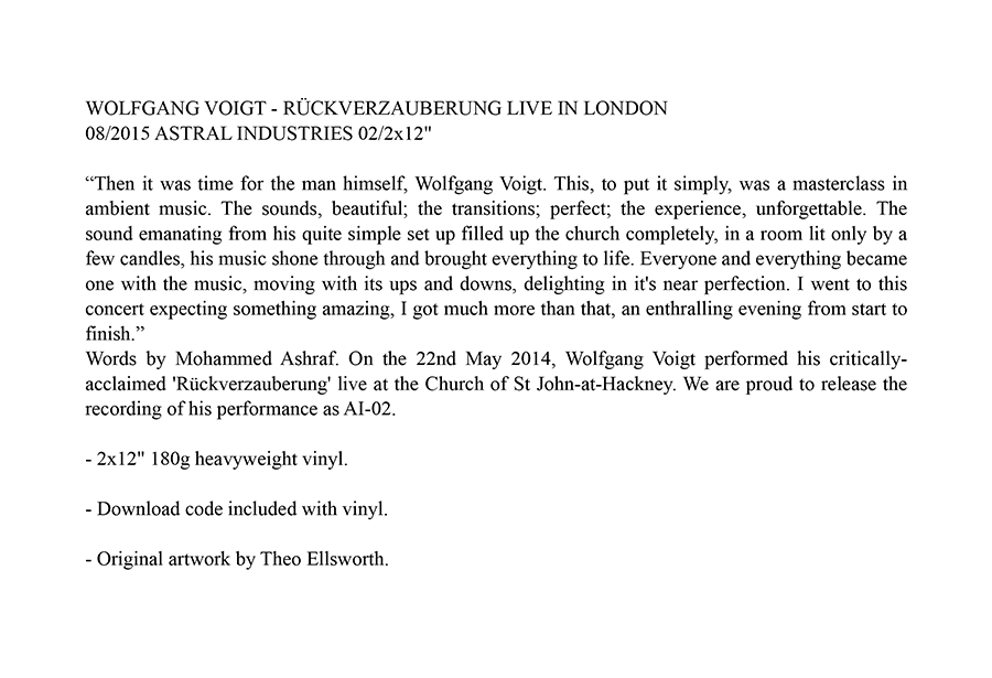 Rückverzauberung Live in London Infotext