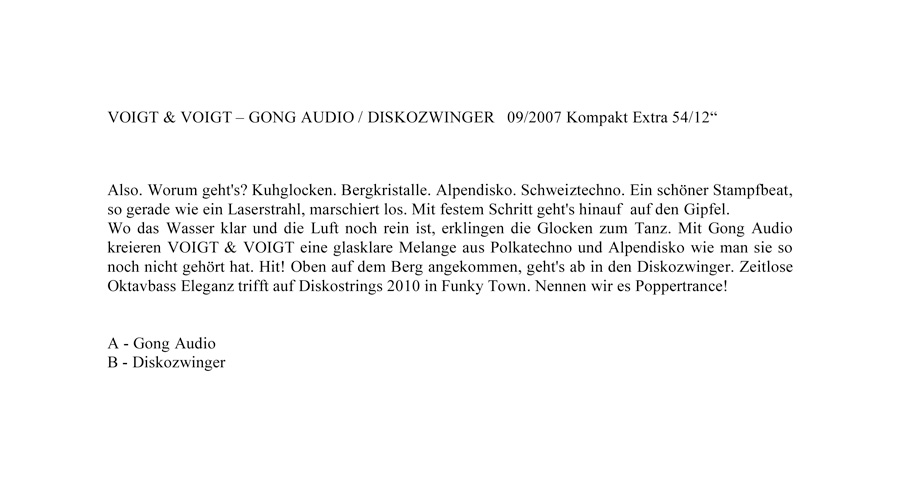 VOIGT & VOIGT Infotext