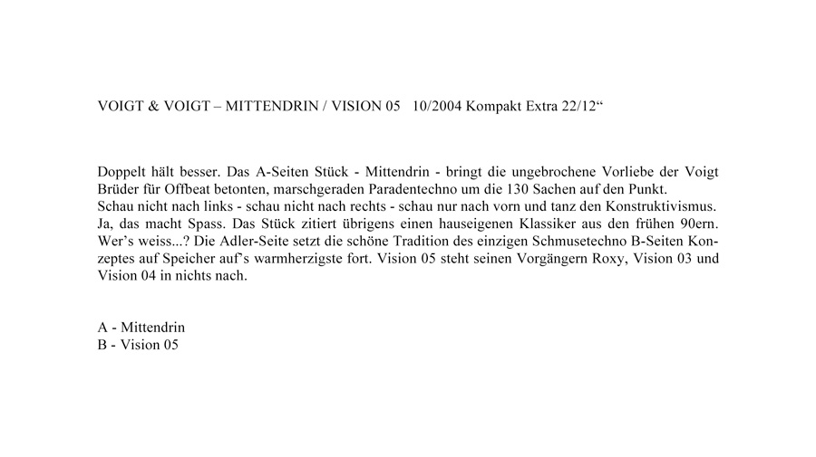VOIGT & VOIGT Infotext